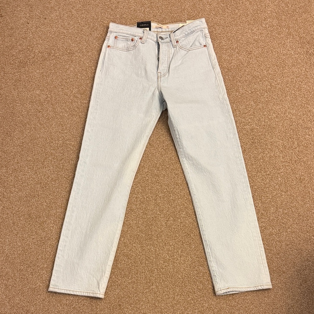 Levi's Sky Blue Straight Leg Jeans